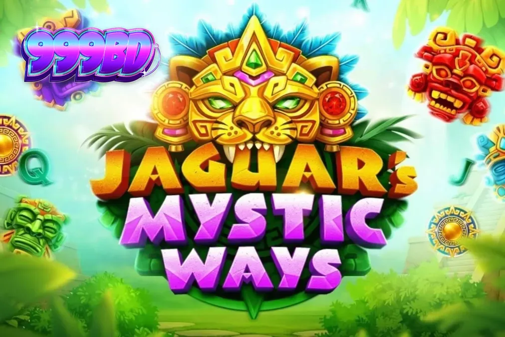 Jaguar’s Mystic Ways স্লট গেমের একটি দৃশ্য যেখানে প্রাচীন মন্দির এবং জঙ্গলের পরিবেশ ফুটে উঠেছে
